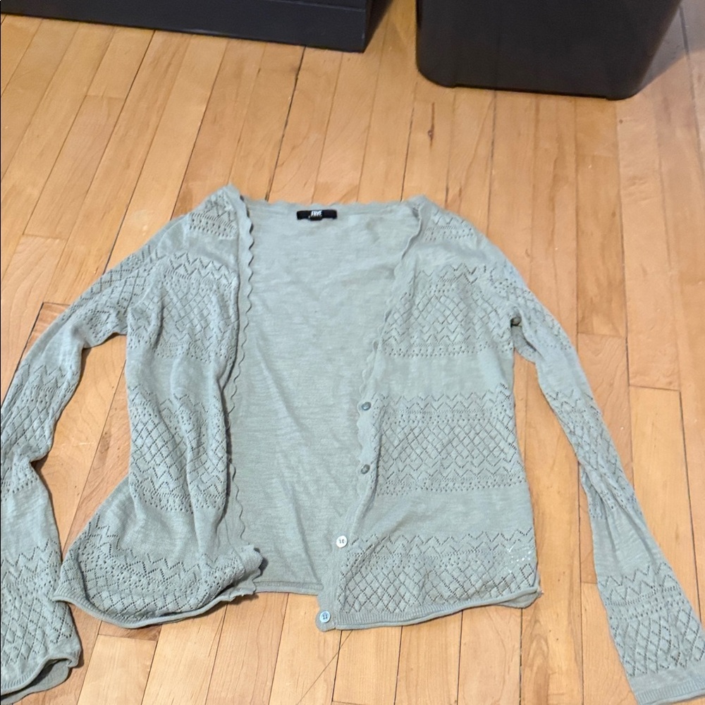 Frye Scallop-Edge Cardigan